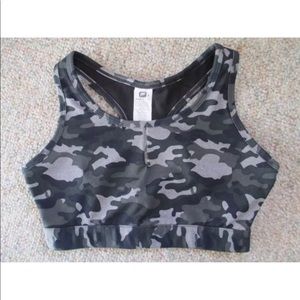 Fabletics camouflage sports bra